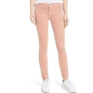 Ag Adriano Goldschmied NWT Super Skinny Velvet Leggings Rose Gold- Size 27R